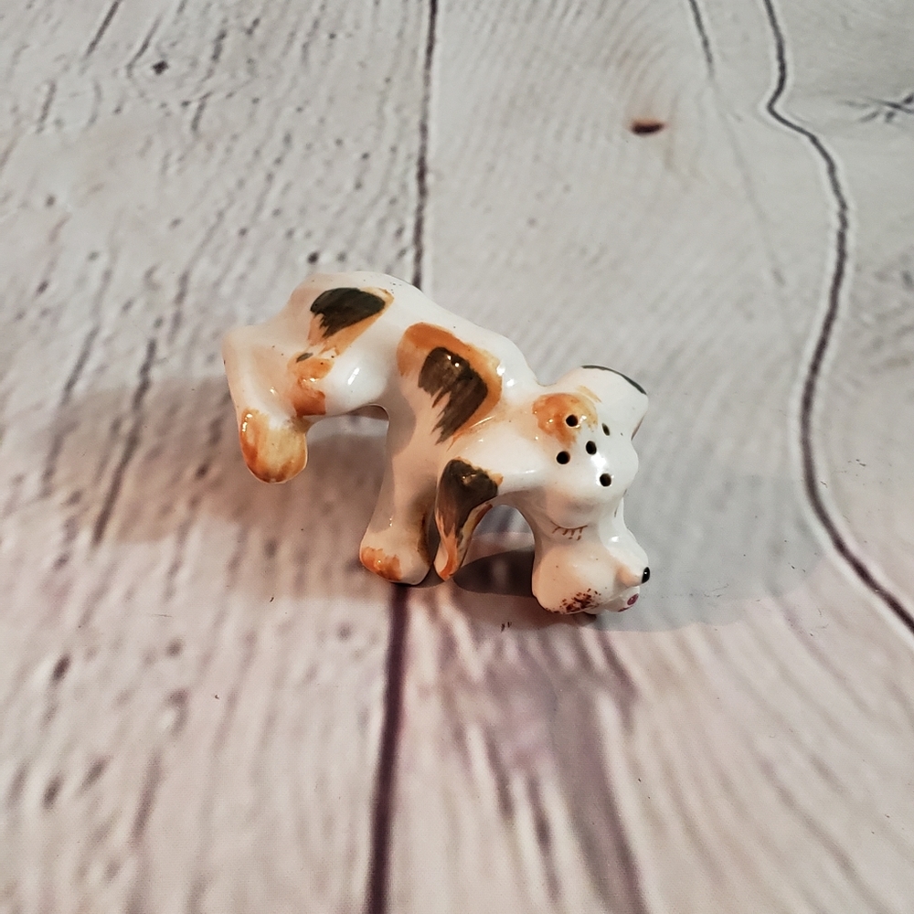 Vintage Naughty Dog Salt Pepper Shakers Single
